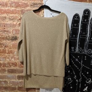 Glitter gold Zara top